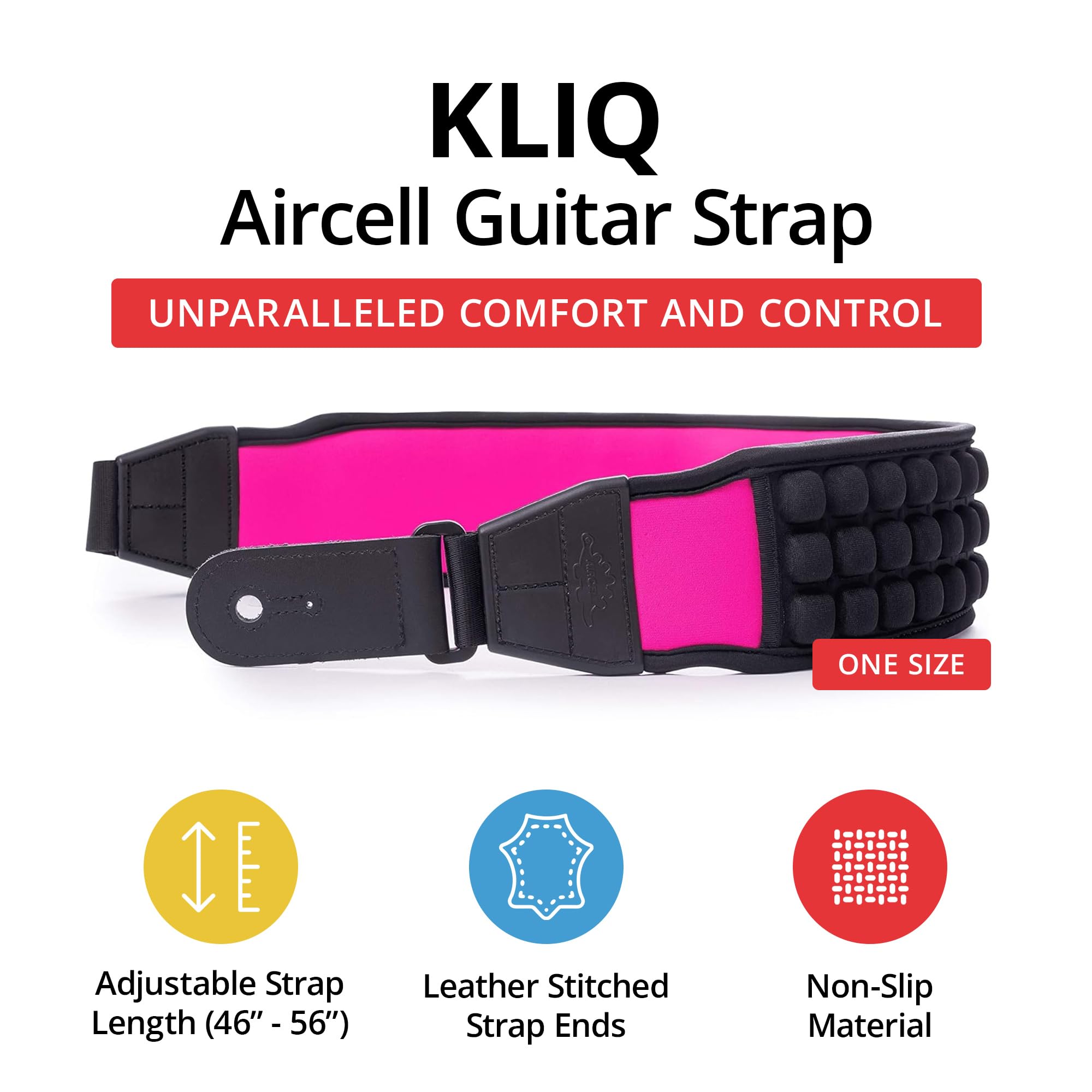 Amazon.co.jp: KLIQ Music Gear AirCell ギターストラップ ベース