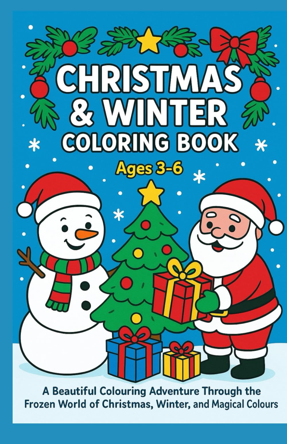 Christmas & Winter Coloring Book for ages 3–6: A Beautiful Colouring Adventure Through the Frozen World of Christmas, Winter, and Magical Colours (Coloring Books for Preschoolers (Ages 3-5))