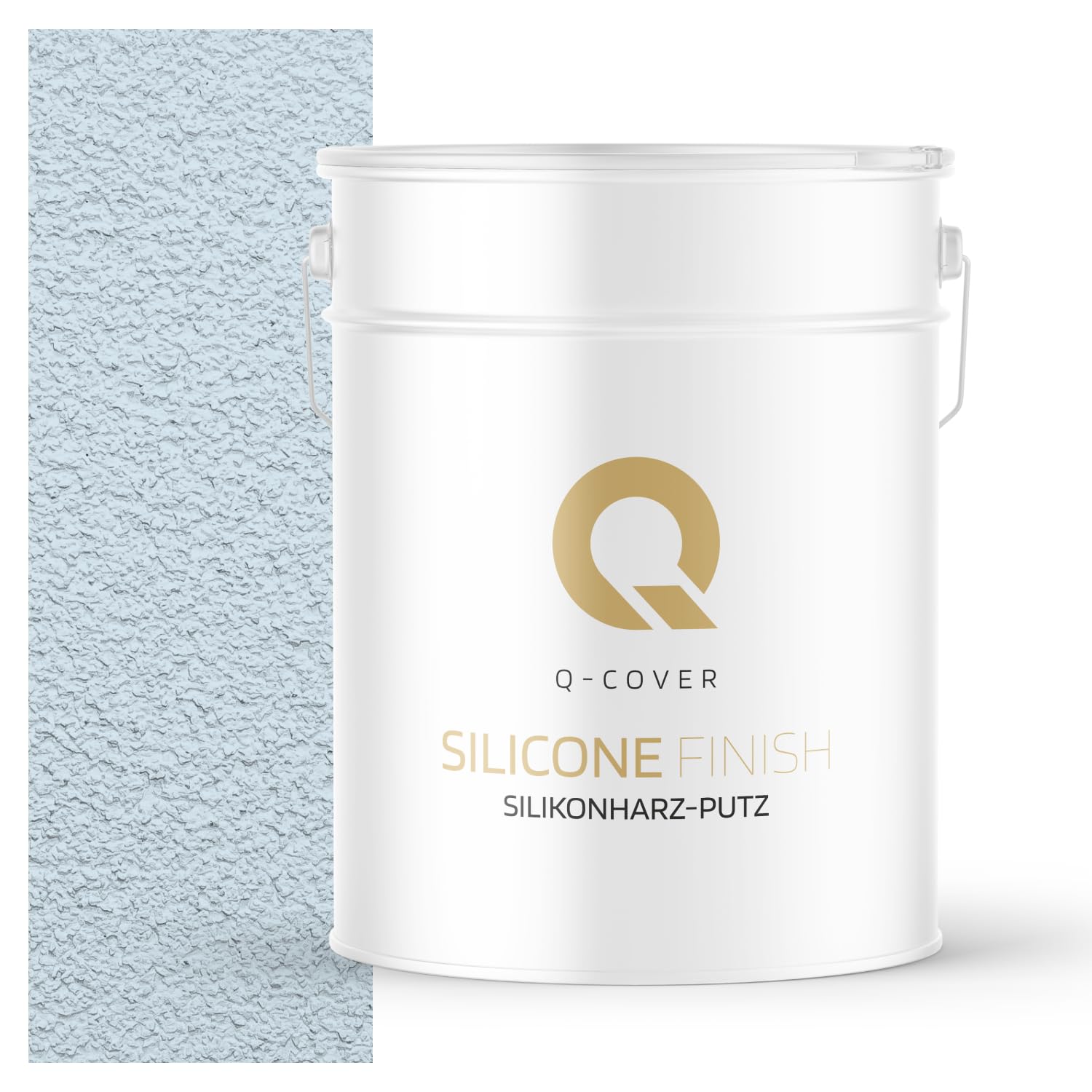 Intonaco In Resina Siliconica Bianco Velato Di Blu F111 15kg 2mm