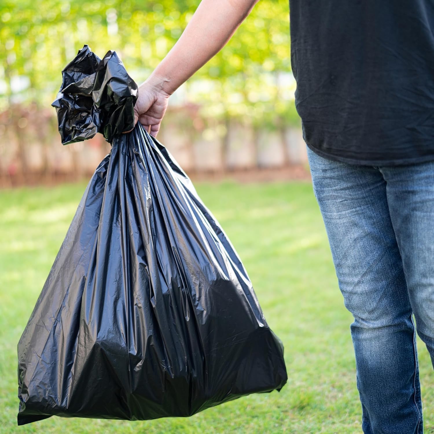 Kordis Müllbeutel 70l - 8 Rollen X 20 Säcke. Schwarze Müllsäcke Mit Griff, Für Groß Garbage Mülleimer & Restmüll. 160 Stark, Reißfeste Müllsäcke, Schwerlast Abfallbeutel- 73.5 x 105cm