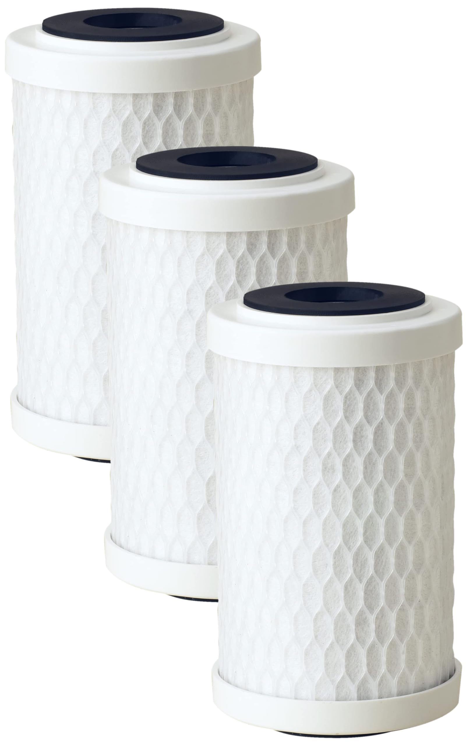 Pentek CBC-5 Carbon Water Filter, 5-Inch, Under Sink Carbon Block Replacement Cartridge with Bonded Powdered Activated Carbon (PAC) Filter, 5" x 2.5", 0.5 Micron (Pack of 3)