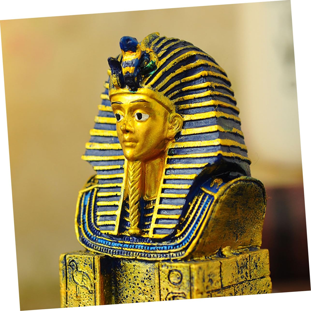 Quemador de Incienso para Purificar el Aire de Resina Dorada Cascada Estilo Antiguo Egipto y Decorar Estudio o Cocina