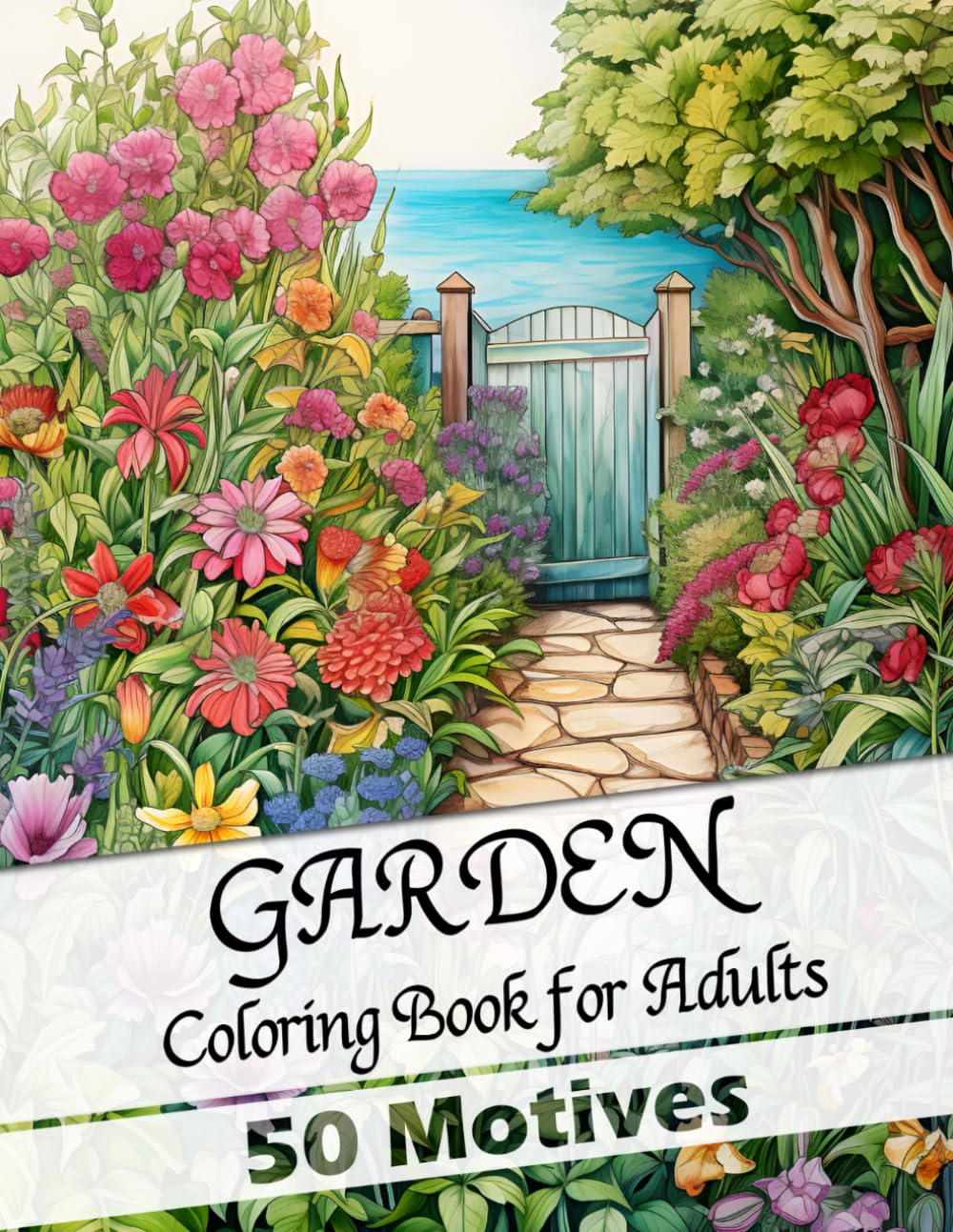 Garden Adult Coloring Book with 50 Intricate Botanical Designs for Relaxation, Stress Relief, and Creative Expression - Gardening fans, A Botanical ... Lovers, Birthdays, Christmas and Holidays"