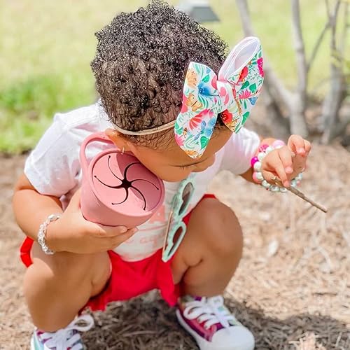 Miniatura 4 de BraveJusticeKidsCo - Snack Attack Cup - Contenedor de bocadillos de silicona plegable recipiente para snacks para bebés y niños pequeños