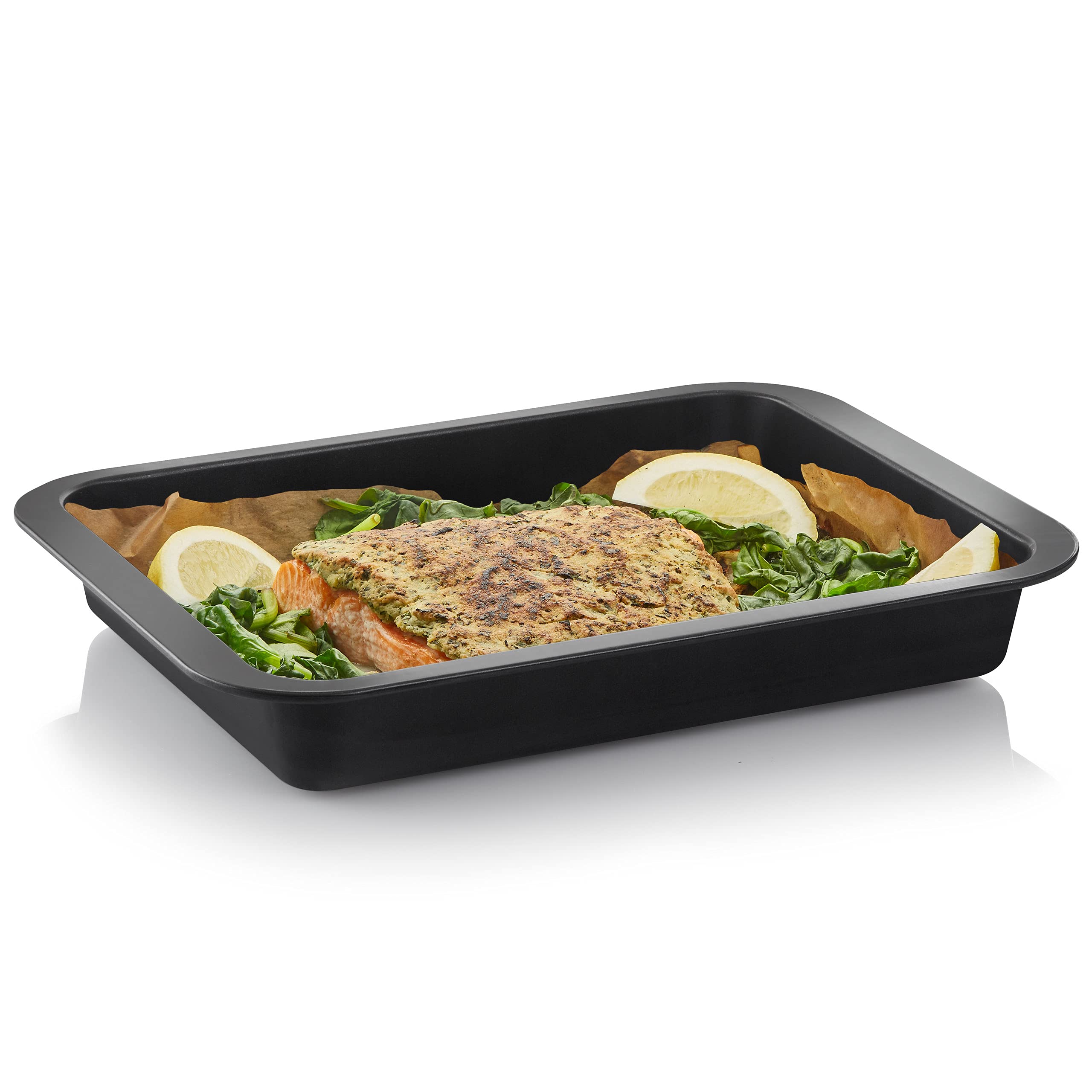 Grizzly juego de 2 Bandejas de horno - Antiadherente - Uso universal 37 x 27 x 5 cm (dimensiones externas)