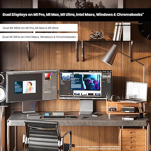 Miniatura 4 de CalDigit TS4 Thunderbolt 4 Dock - 18 puertos, carga de 98 W, Thunderbolt 4 de 40 Gb/s, USB-A/C, 2.5GbE, pantallas 8K/6K, compatible con Mac/PC/Chrome