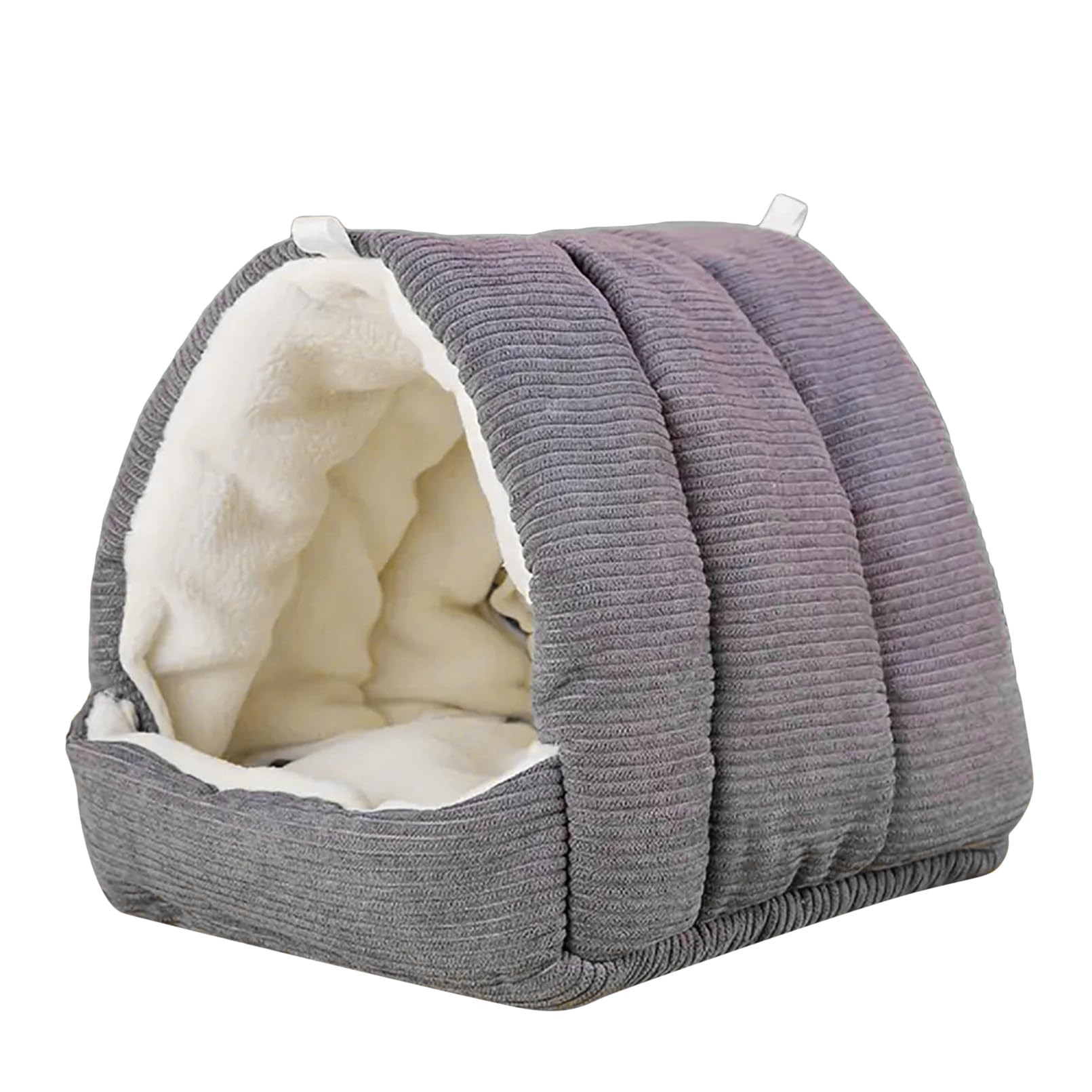 QXPDD Winter Warm Bird Nest House, Comfortable Bird Bed for Cage with Mat, Hanging Hammock Shed Hideaway Hut for Macaws African Grey Parrots Lovebird Parakeets,Dark Gray M