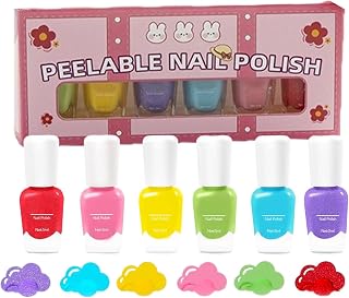 Nail Polish For Kids 6 Piece Drying Peelable Cuticle Oil | Nail Polish Set For Kids Teens Home Wedding Travel Dating Commuting Beginner