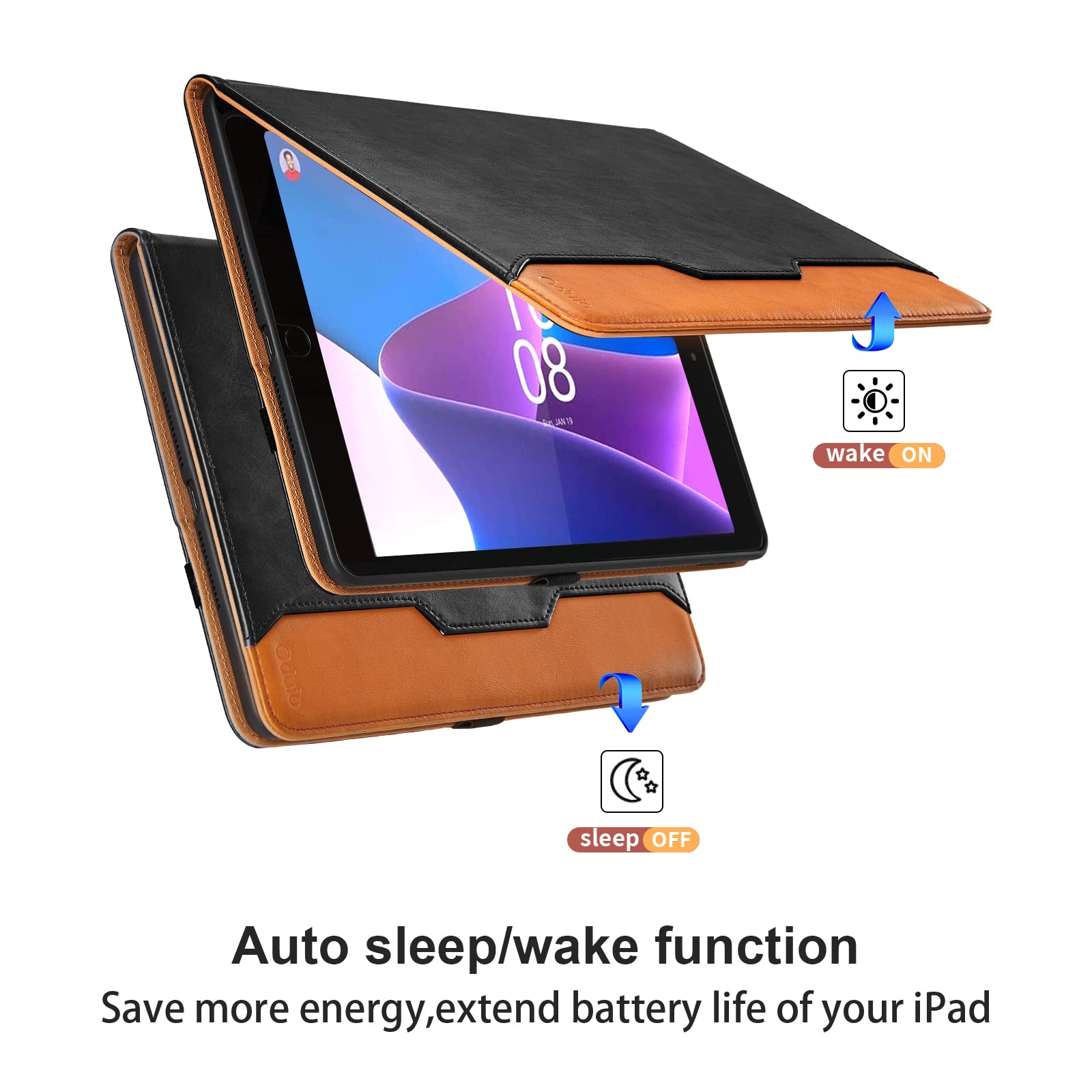 Rostsant Custodia Lenovo Tab P11 Pro 2a Generazione 11.2(TB132FU) Cover in Pelle PU Portafoglio Magnetico con Portapenne Cover Tablet per Lenovo Tab P11 Pro 2nd Gen 11.2 Pollici 2022 - Blu
