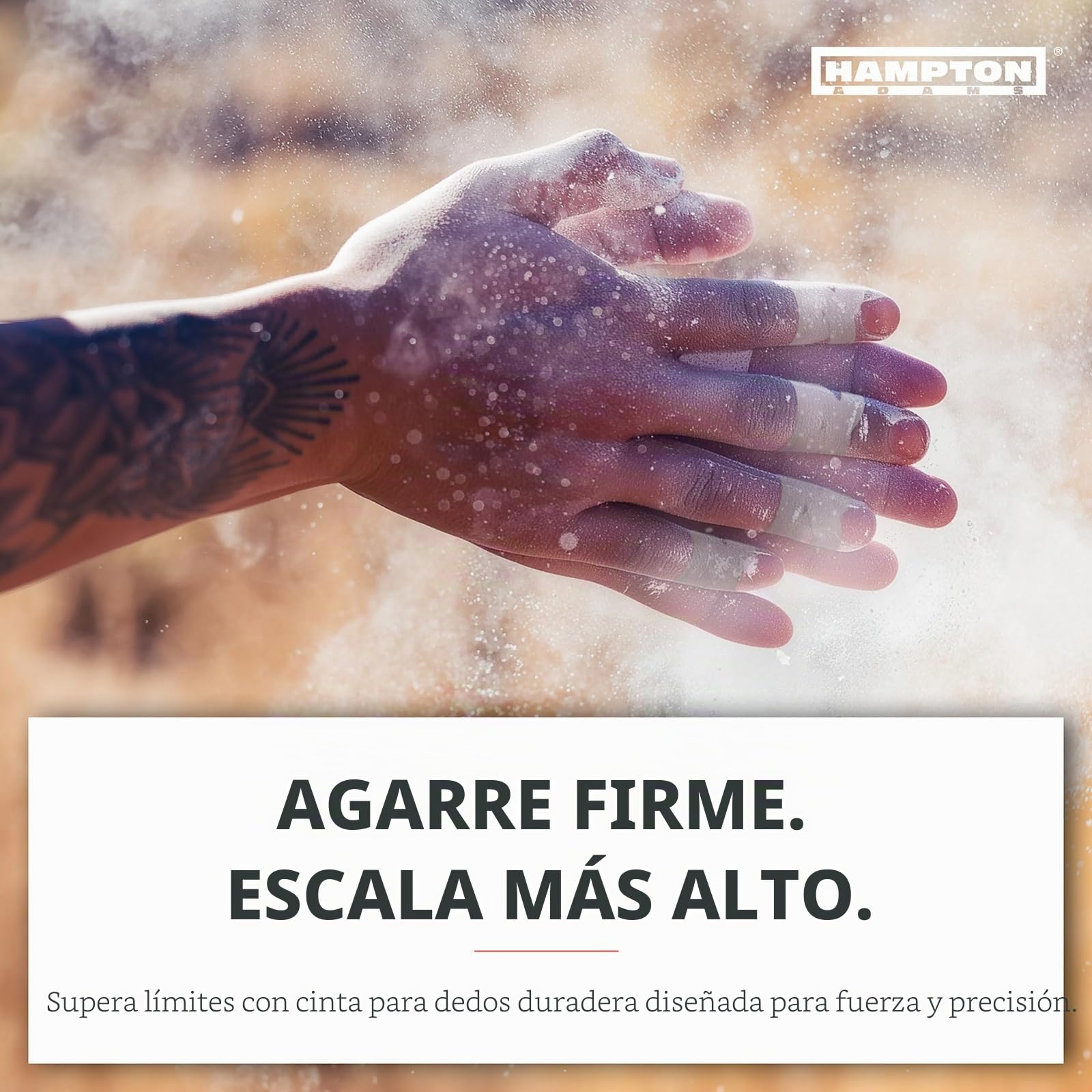 Hampton Adams Cinta para Dedos - Cinta Atlética | 0.3 ”X 45 Pies - para Escalada En Roca, BJJ Jiu Jitsu, Grappling, MMA, Crossfit Y Artes Marciales por Hampton Adams |Blanco|8 Unidades (Paquete De 1)