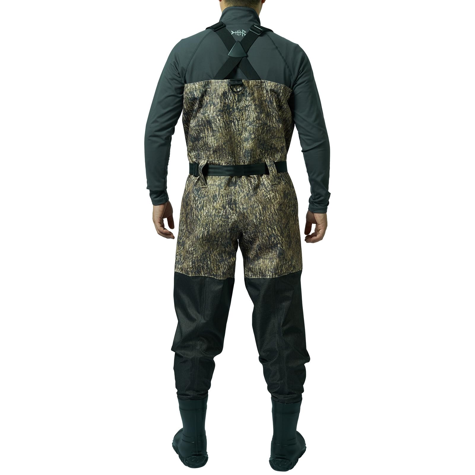 BASSDASH Atmungsaktive Wathose für Jagd, Ripstop, leicht, Camouflage, für Angeln, ATV