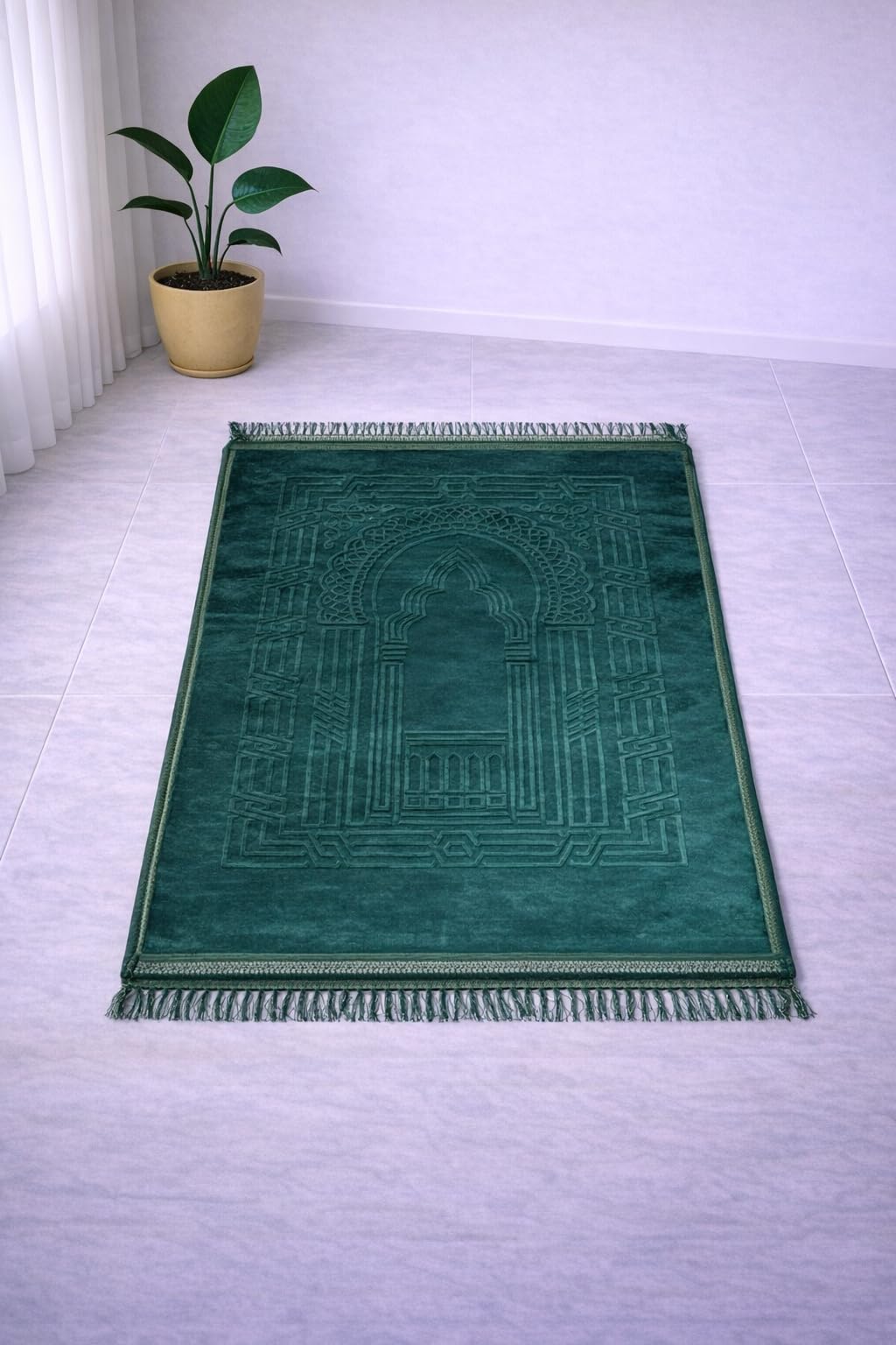 Janamaz Prayer Mat - Turkey Velvet, Aasan Comfort -1