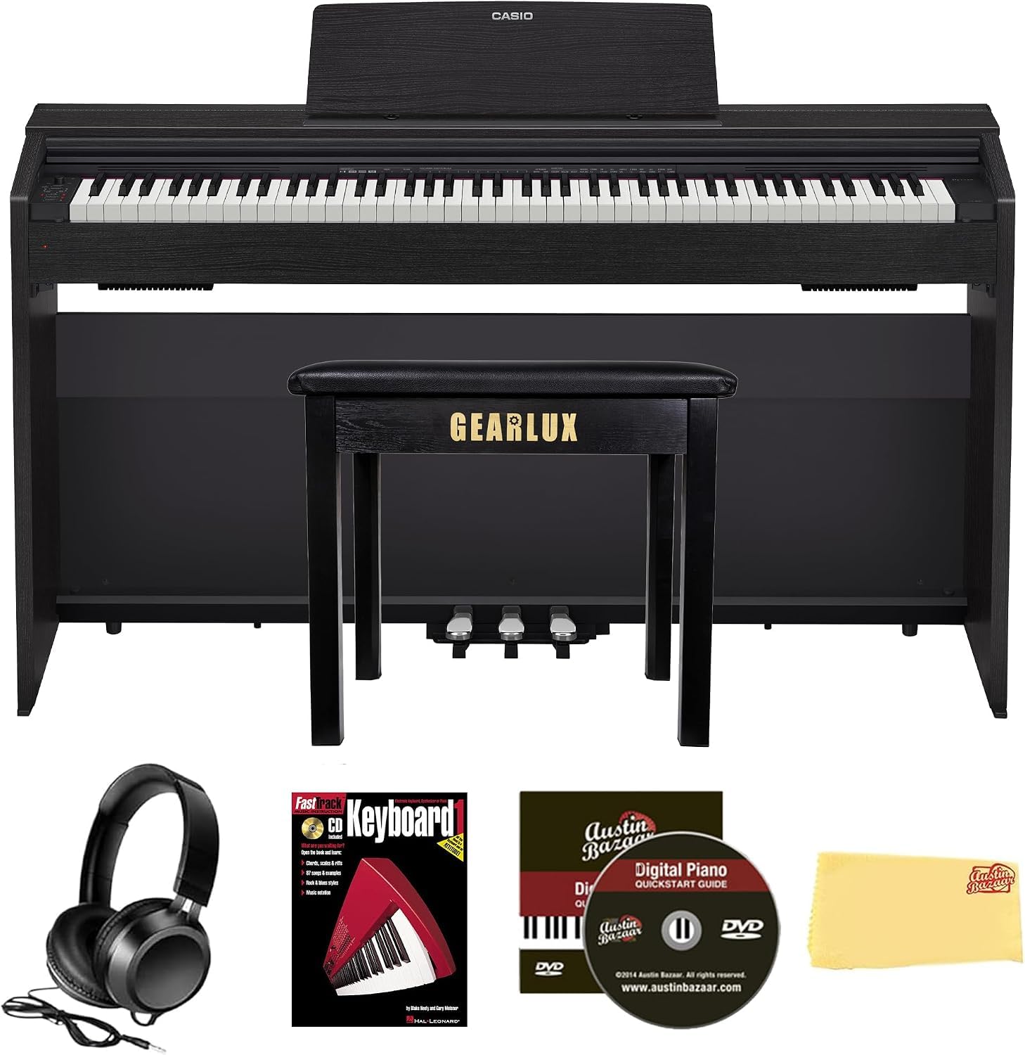 Amazon.com: Casio PX-870 Privia Digital Piano - Black Bundle with