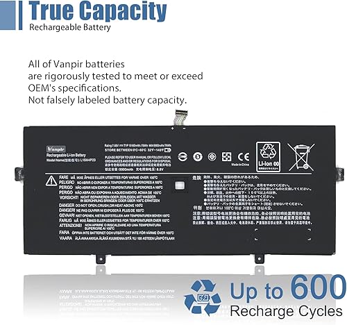 Miniatura 4 de Batería para portátil L15M4P23, 7.68 V, 78 Wh, 10160 mAh, compatible con Lenovo Yoga 5 Pro Ideapad Yoga 910-13IKB Glass Yoga 910-13IKB Series