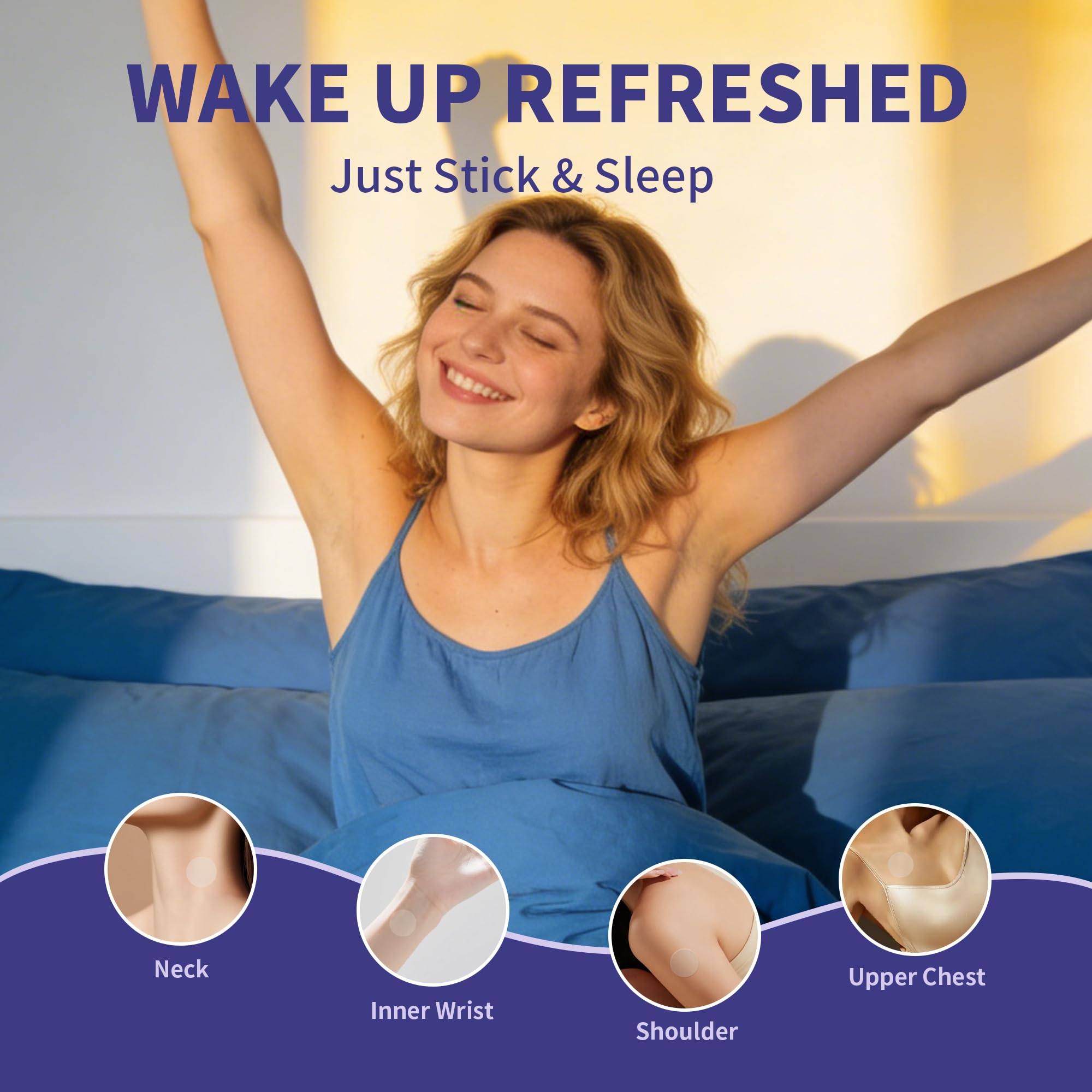 60ct Deep Sleep Patches for Adults - All Natural Sleep Patches Stickers 8-Hour Lasting, Cruelty Free (Clear-60ct) — Amazon image 5