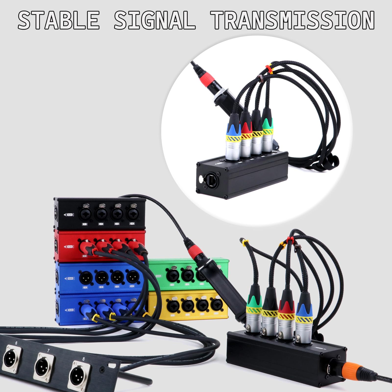 3倍 (分割出品) XLR4pinケーブル XLR コネクタ 4ピン (メス) → XLR コネクタ 3ピン×2 (メス