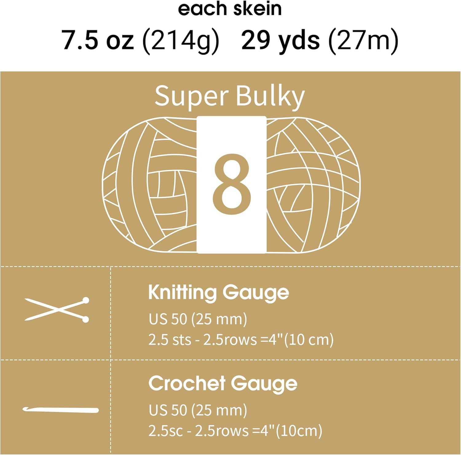 MABOZOO Tie Dye Chunky Yarn for Crocheting 8 Pack,Khaki Fluffy Jumbo Chenille Yarn,Soft Plush Yarn Bulky,Giant Thick Fuzzy Yarn for Hand Knitting or Arm Knitting (31.7 yds,8 oz Each Skein)