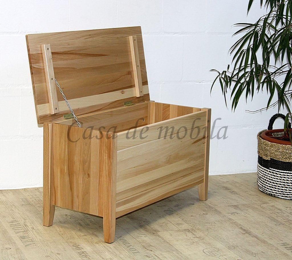 Casa Massivholz Truhe 84cm Kernbuche massiv Natur lackiert
