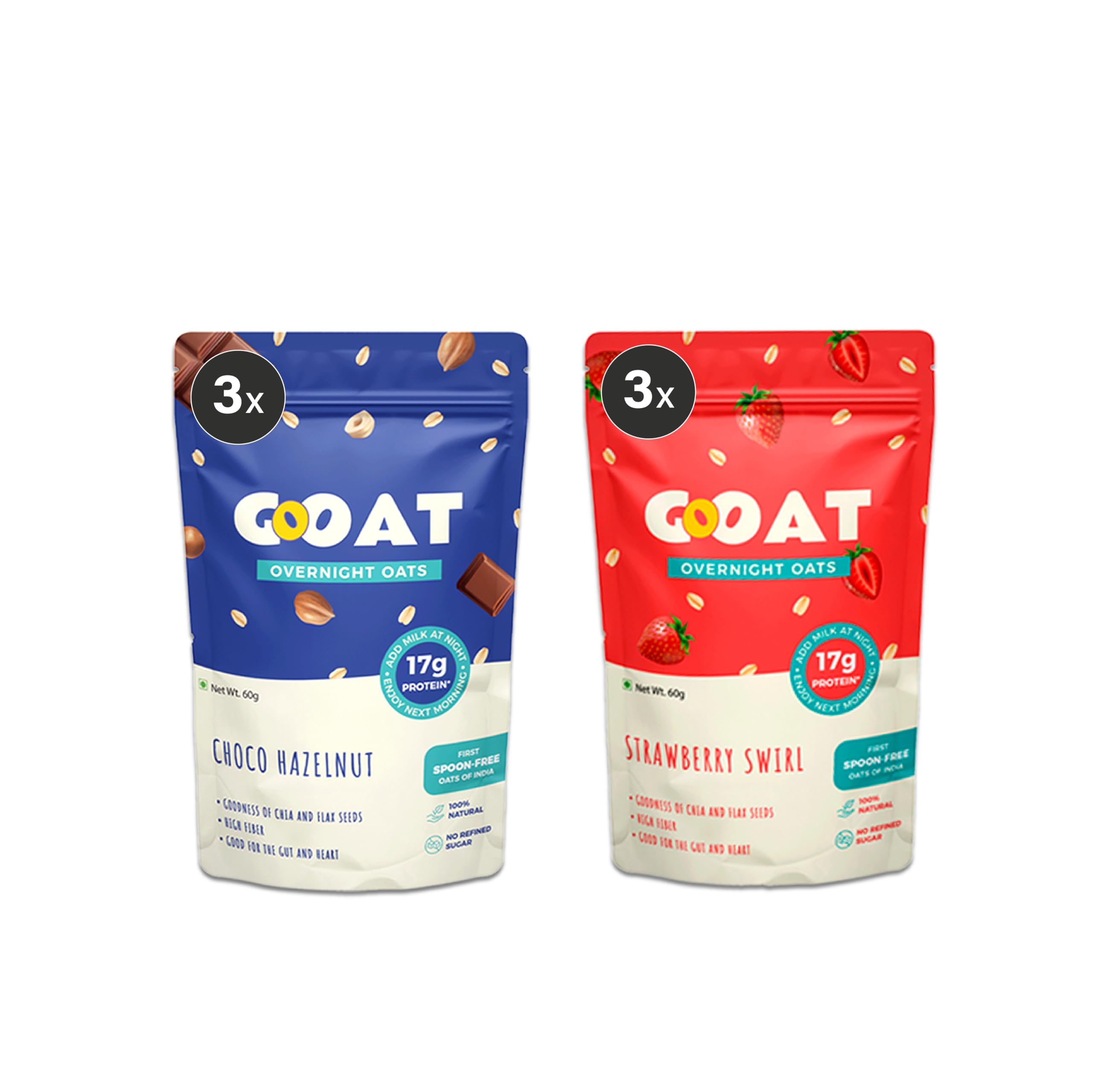 See full amazon price history chart for GoOAT - Overnight Oats | Assorted Protein Oats (17g Protein) | Ideal for Weight Management | No Refined Sugar | Gluten Free | 100% Natural Breakfast Cereal | Spoonfree Oatmeal GoOAT - Overnight Oats | Assorted Protein Oats (17g Protein) | Ideal for Weight Management | No Refined Sugar | Gluten Free | 100% Natural Breakfast Cereal | Spoonfree Oatmeal (B0CJ6T1GTY) Amazon Price History, Amazon Price Tracker