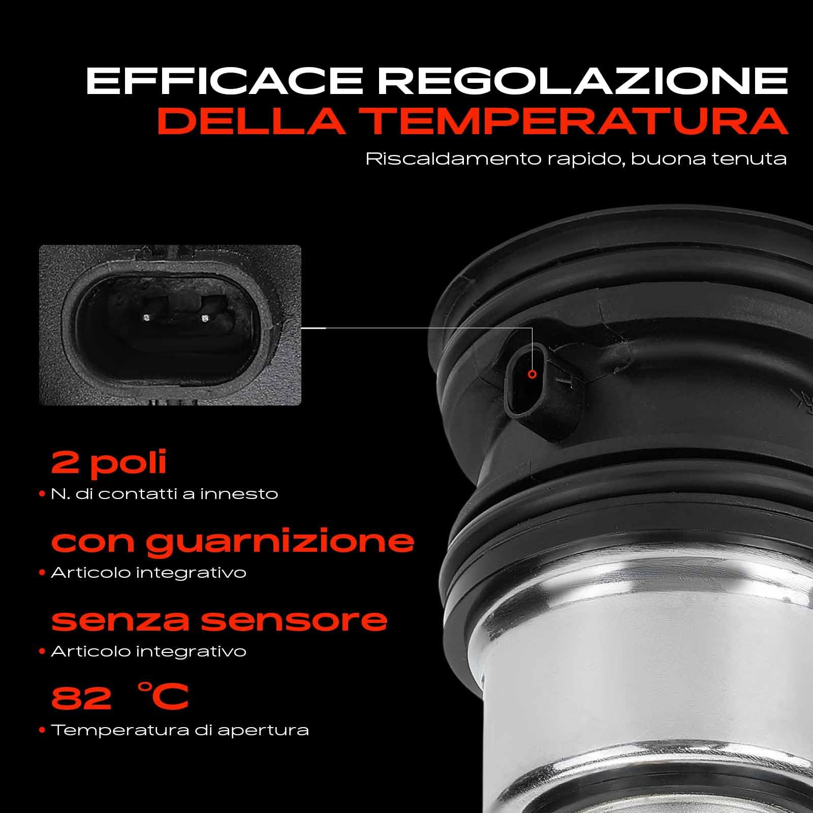 Frankberg Termostato per liquido di raffreddamento benzina 94810603401 | Compatibile con: C.a.y.e.n.n.e 92A, P.A.N.A.M.E.R.A 970, M.A.C.A.N 95B