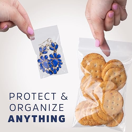 Vista 11 de GPI - Bolsas de plástico transparente con cremallera, paquete de 400 unidades, 2 mil, 4 tamaños, 2 x 2 pulgadas, 2 x 3 pulgadas, 3 x 4 pulgadas, 3 x