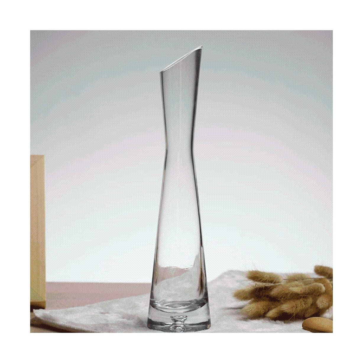 Ngdfgr As Known Fashion Adornment Vases,Glass Transparent Small Vase Hydroponic Slender Small Mouth Vase Device Countertop Flower Arrangement Decoration (Style),Style-E