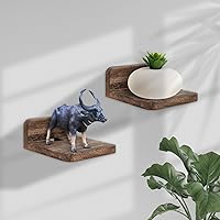 Vista 4 de Wood - Soporte de altavoz montado en la pared, soporte para cámara de monitor, estante pequeño para altavoz Bluetooth, cámara web, teléfonos