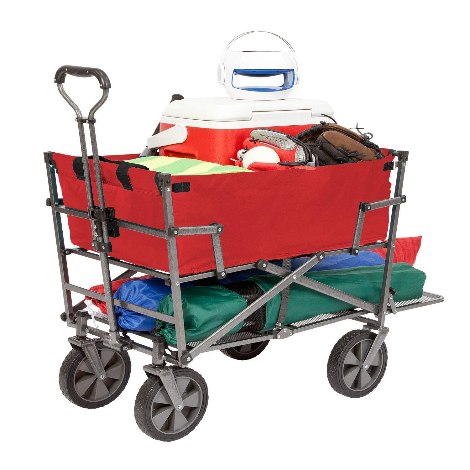 MacSports Double Decker Wagons Carts Heavy Duty Foldable Outdoor