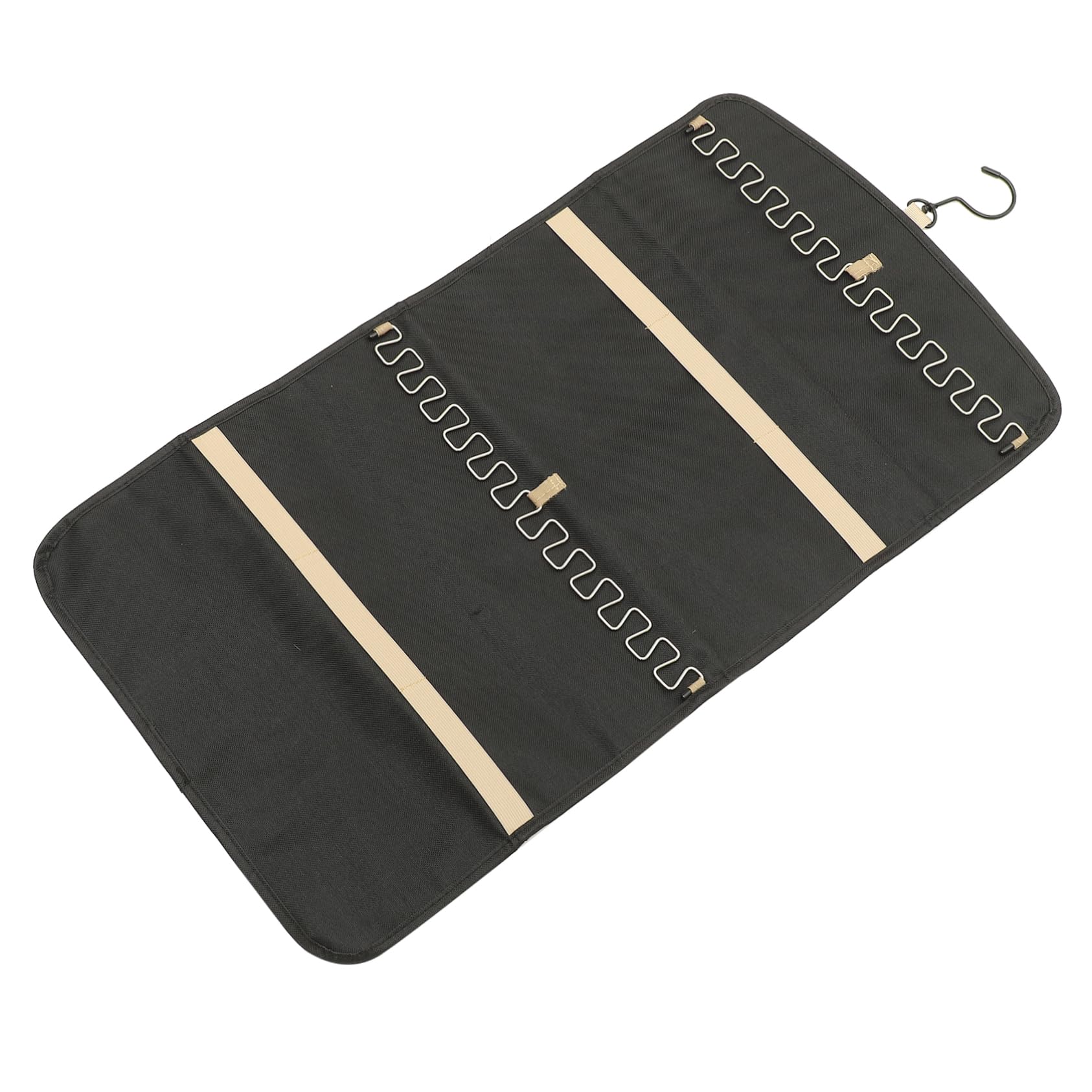TOGEVAL Hanging Jewelry Organizer Bag Double Sided Travel Storage for Necklaces Earrings and Rings Compact Design for Home Display and Decoration