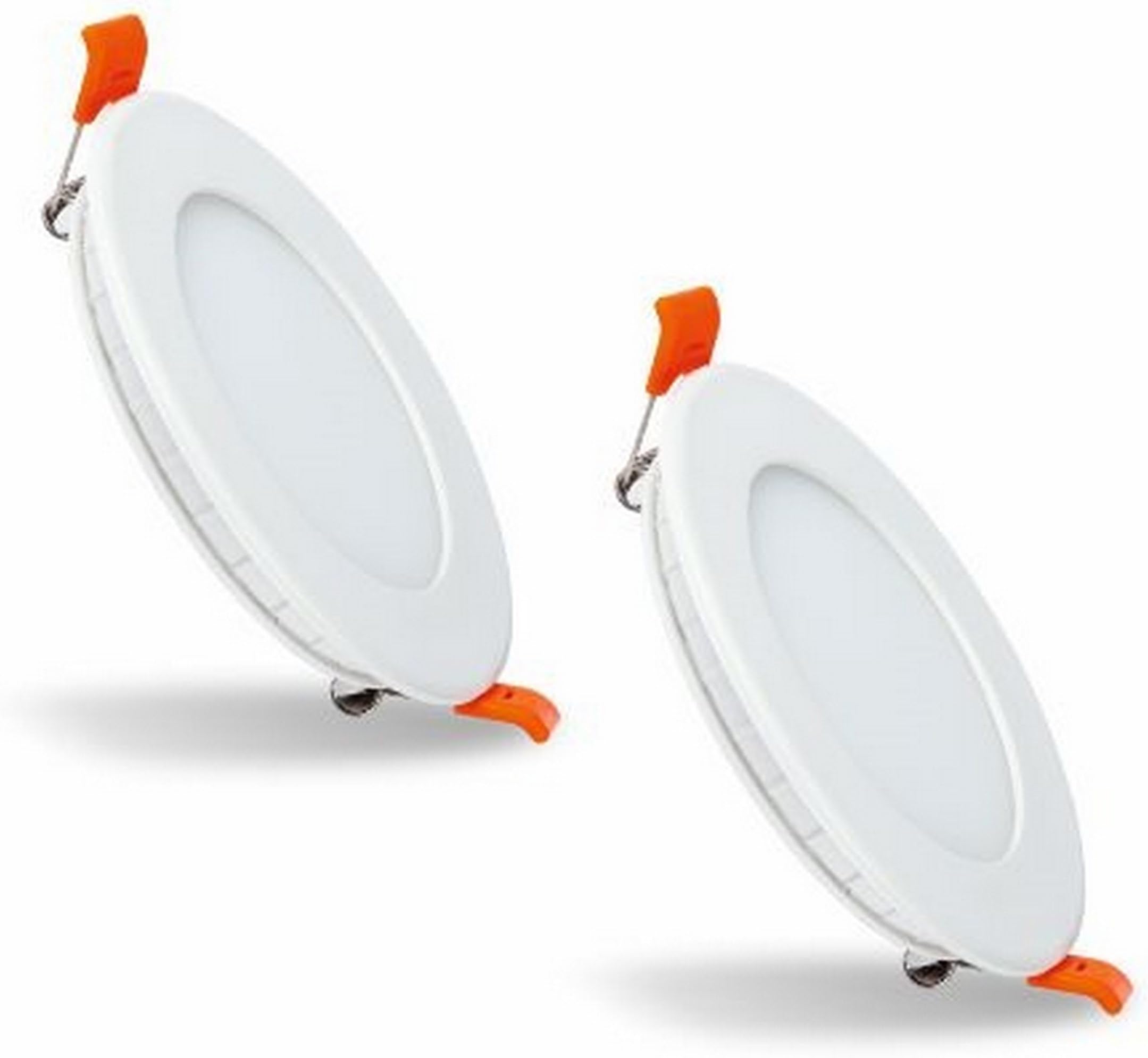 Crompton LSDRMN-NW-Pro2 Slim Flat 15-Watt LED Panel Light Combo (Pack of 2, Natural White, Round)