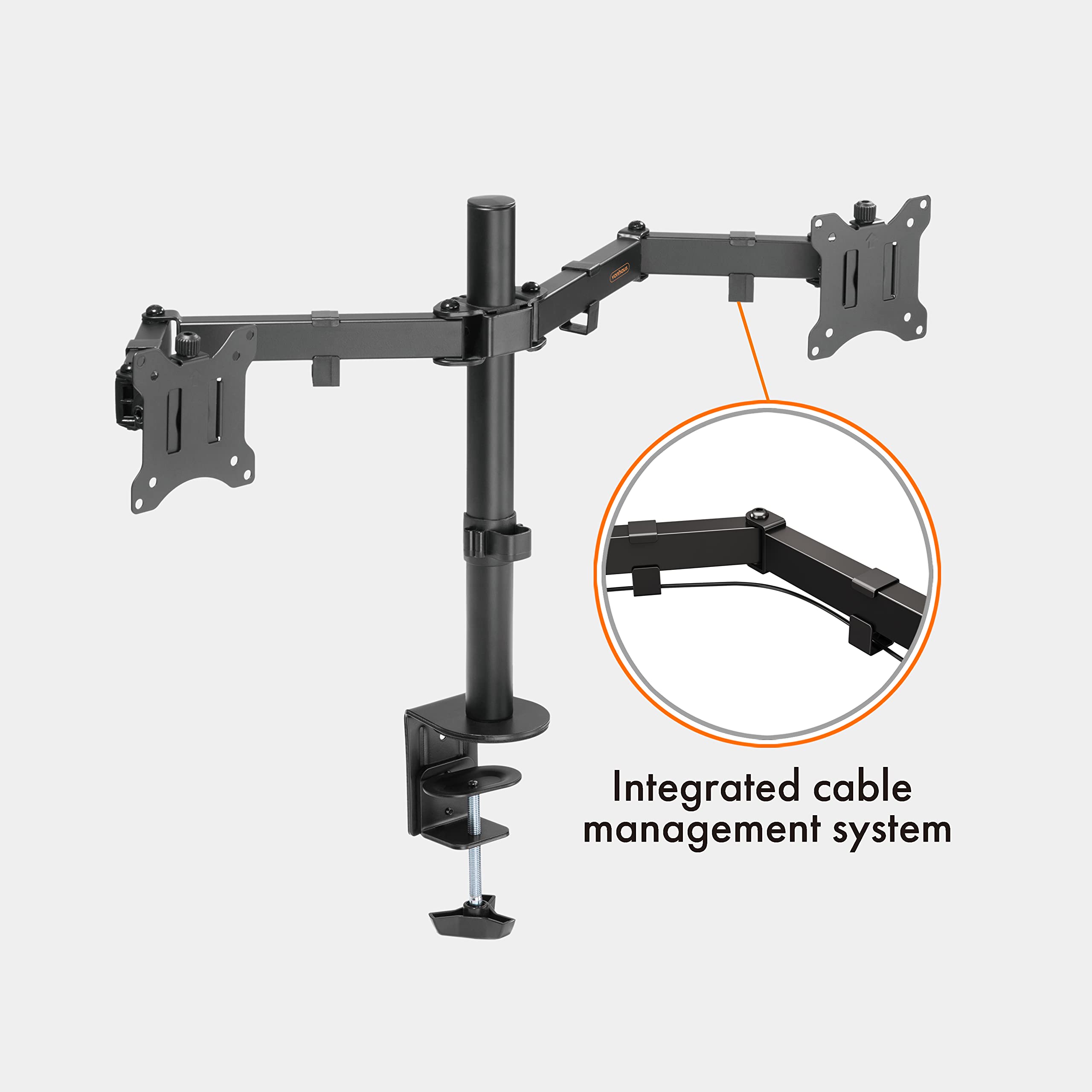 VonHaus Dual Monitor Arm for 13 to 32 Inch Screens Dual Monitor Mount