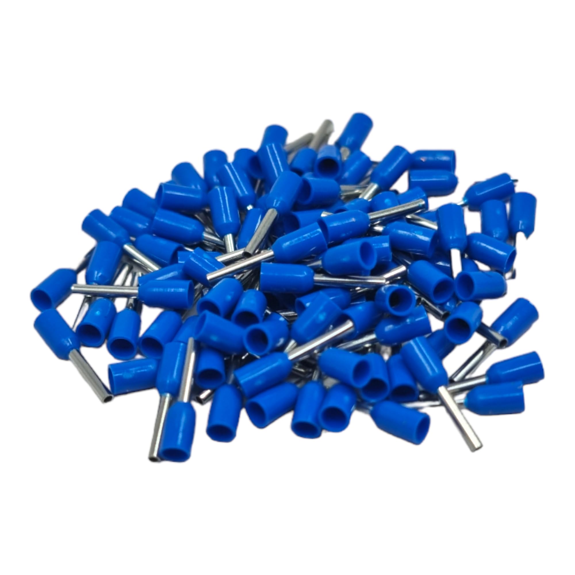 Light Blue 100 Pcs Single Entry Cord End Cable Terminals Insulated Wiring Bootlace Ferrules 0.25Mm² - 35Mm² ( - 0.25Mm²)