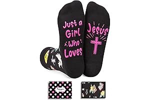 Unique Jesus Religious Gifts for Women Christian Socks Novelty Faith Socks Girls Born Again