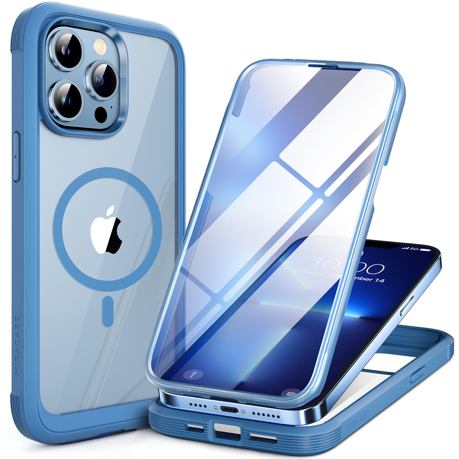 Miracase Magnetic Case for iPhone 17 Case, [Bubble Free] Built-in Glass Screen Protector+ [New Camera Control Button], Full Body Bumper Compatible with MagSafe, Drop Proof 17 Cover,6.3-inch (Black) — view 67