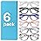 MIGSIR 6 Pack Blue Light Blocking Glasses for Women Men - Stylish Computer & Gaming Glasses, Fashion Square Frame Eyewear