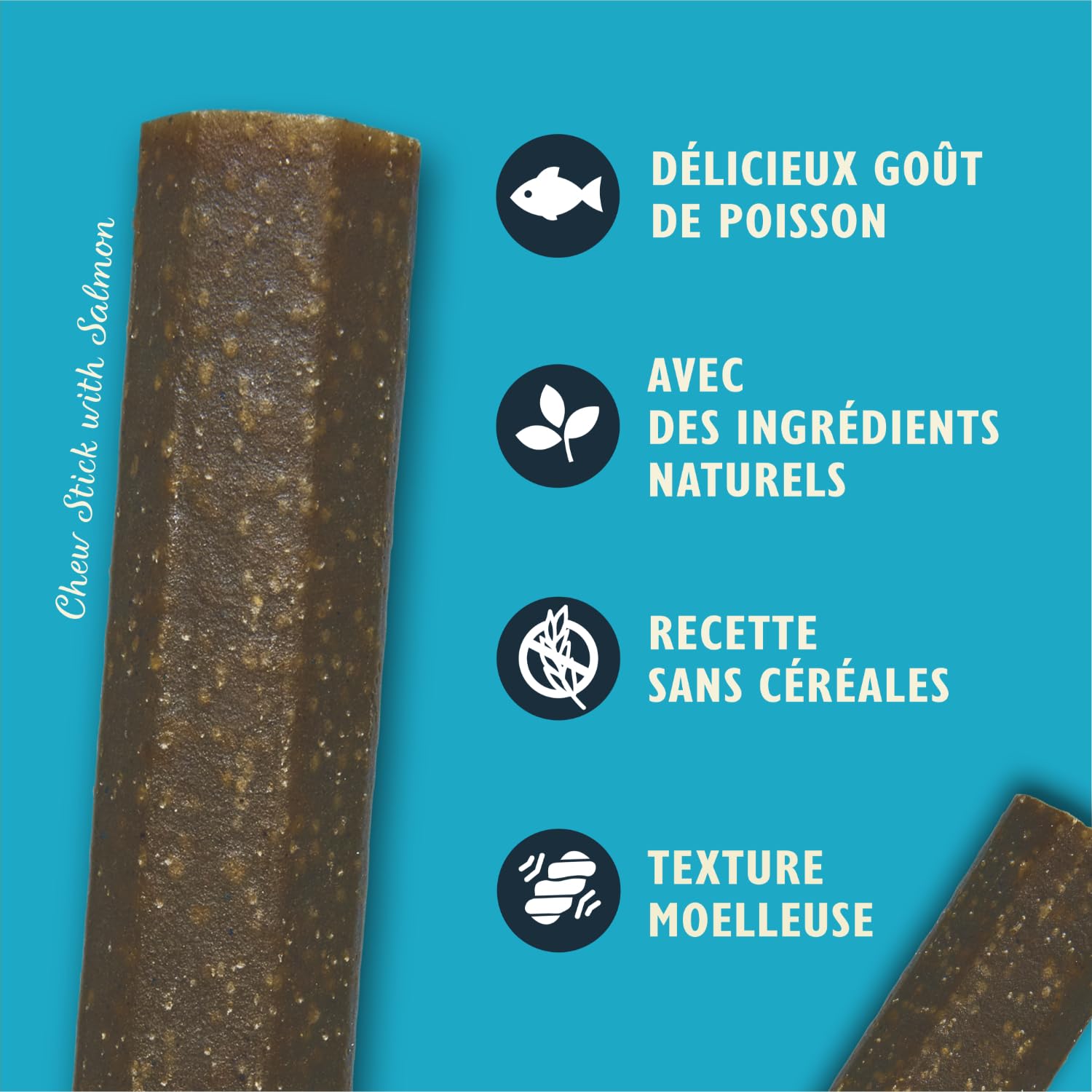 Lily's Kitchen Bâtonnets à mâcher à base d'ingrédients naturels, friandise au saumon pour chiens 120 g