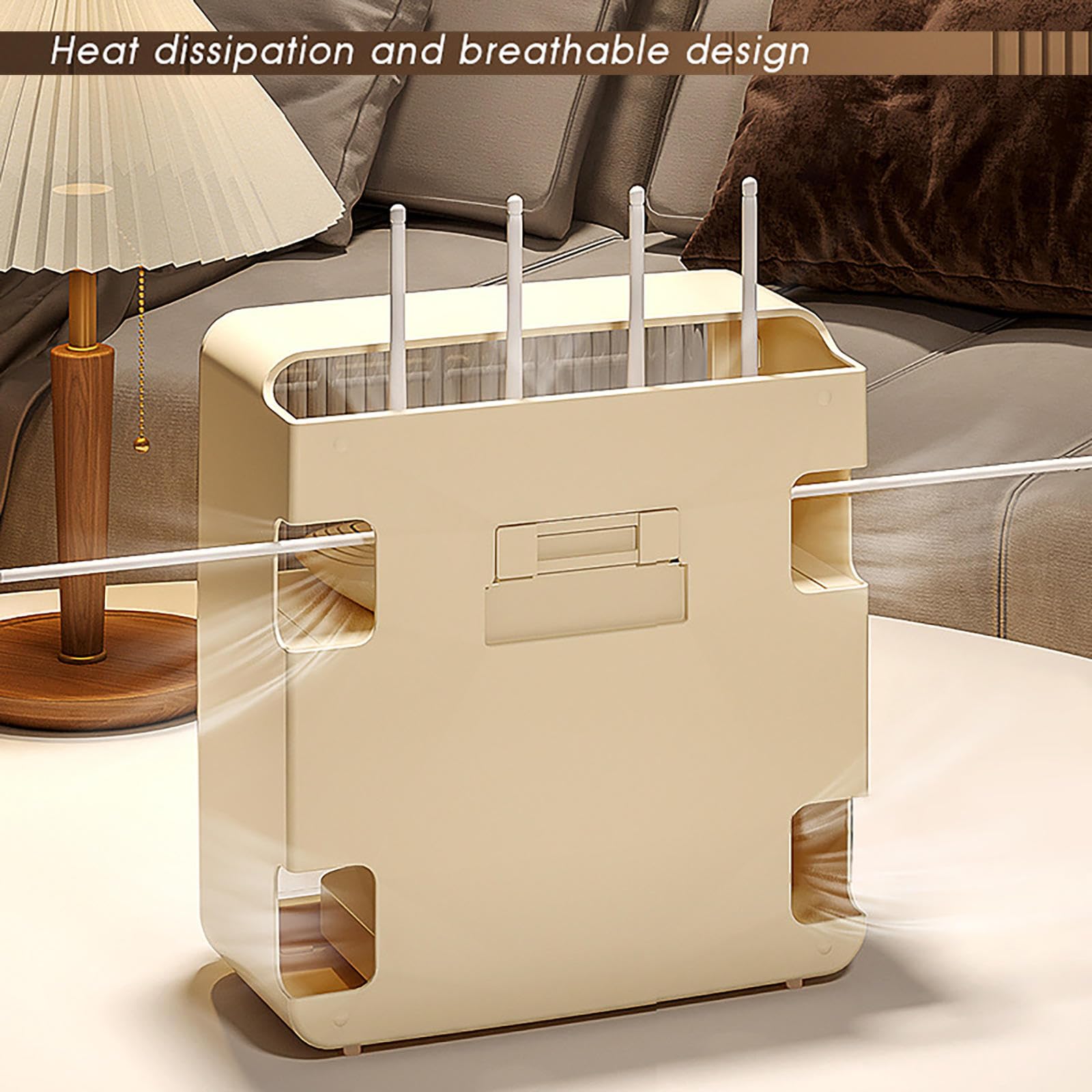 Router Box Hider WLAN Router Storage Box, Desktop WiFi Router Storage ...