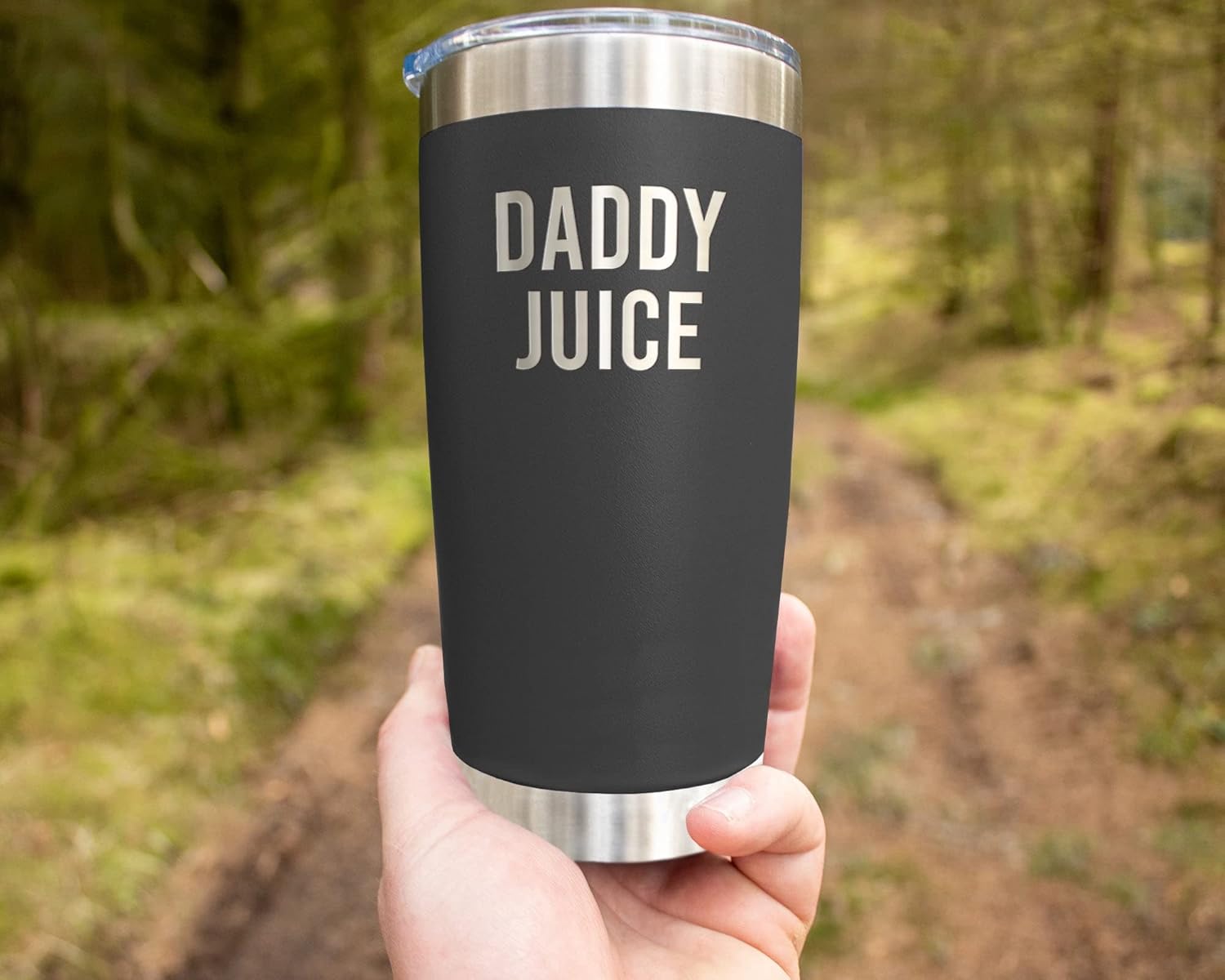 LissiArt97 Daddy Juice Tumblers Laser Engraved - 20Oz Travel Tumbler For Father's Day Birthday Christmas - Travel Tumbler Gifts For Daddy - New Daddy - Daddy To Be - Daddy Gift - Image 2
