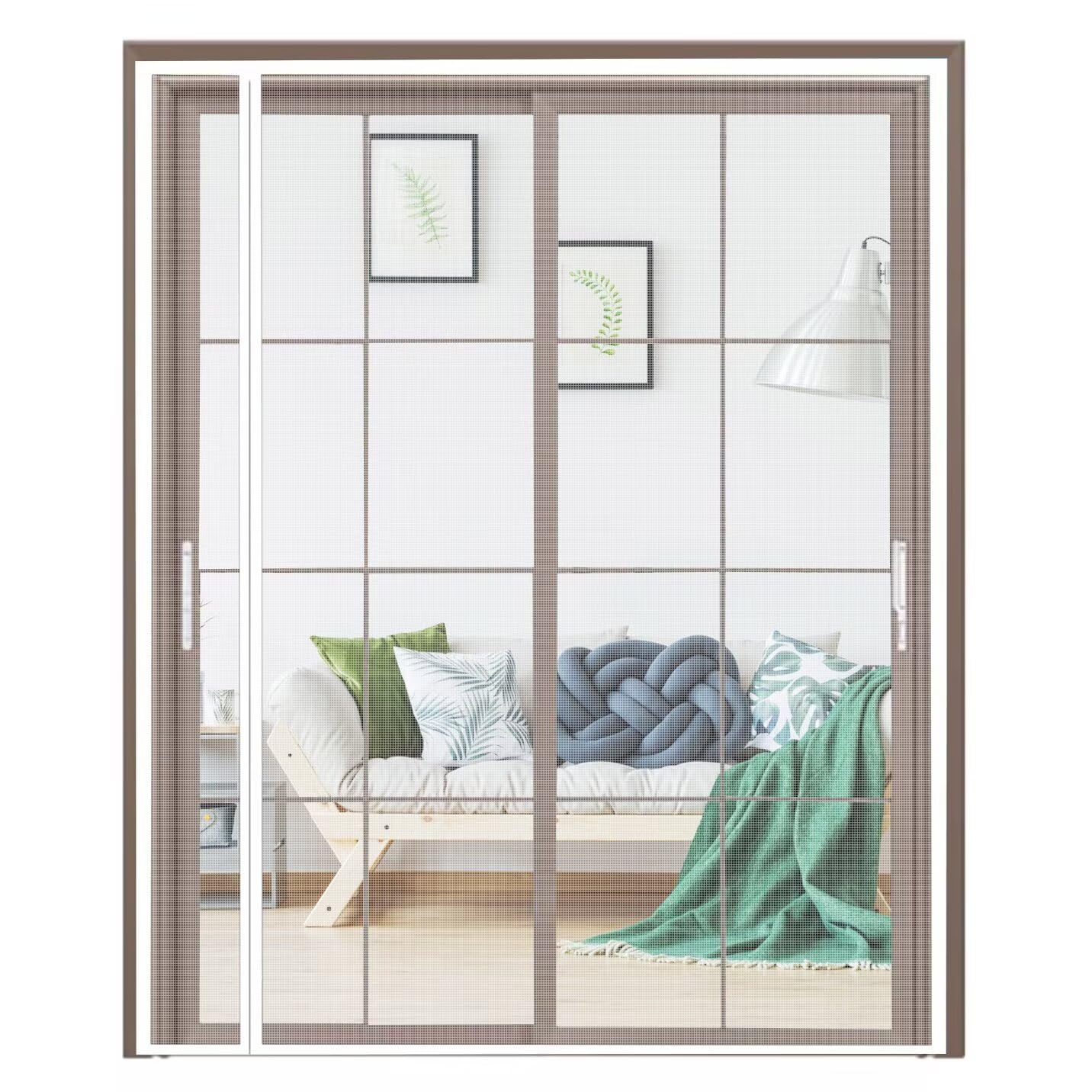 Moustiquaire pour porte latérale blanche 130x270 en engrener pliable sur mesure