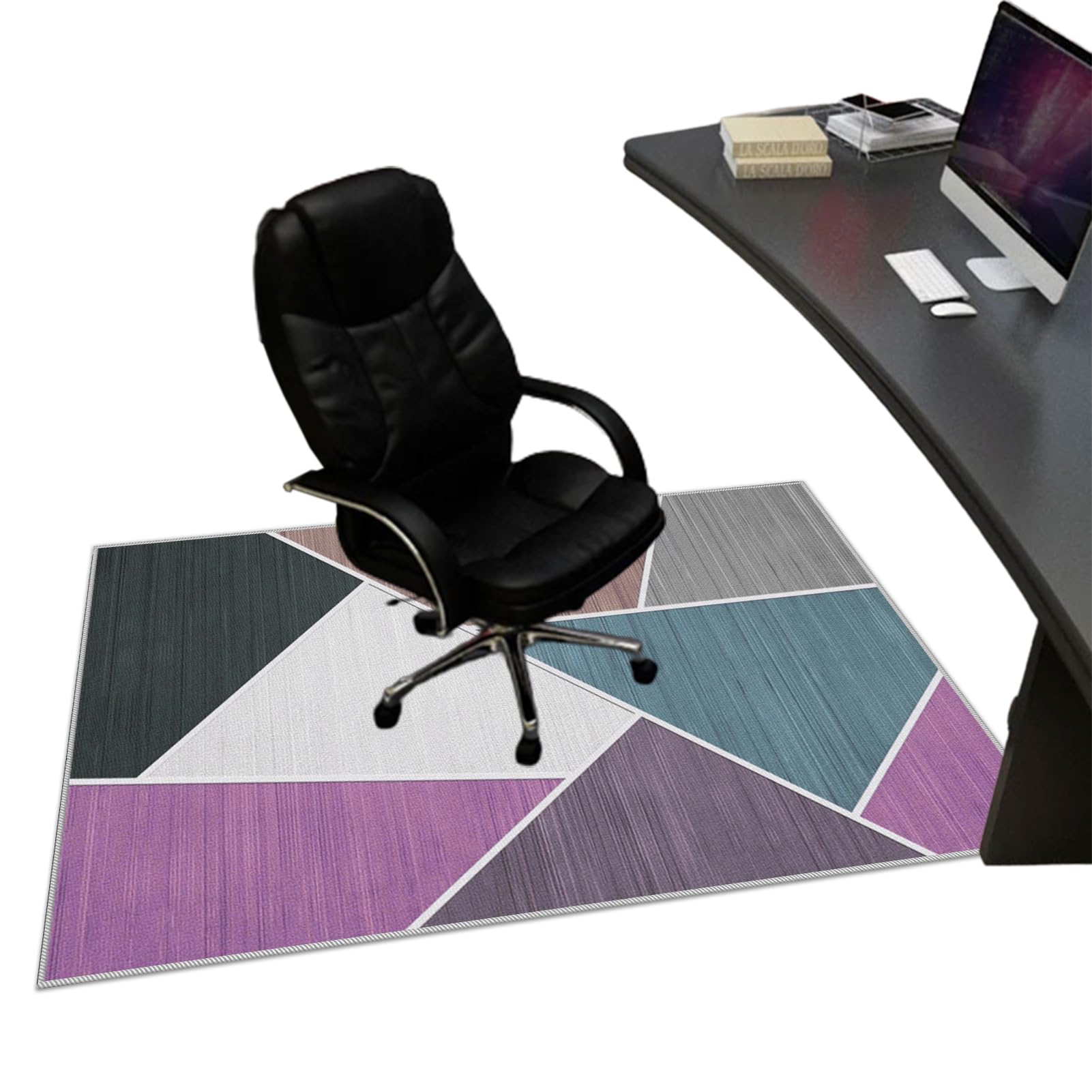 180 x 210 cm Tapis Chaise de Bureau Antidérapant, Grand Tapis de Chaise Multi-Surfaces pour Protection pour Sols Durs, Tapis Chaise Gaming Protection de Plancher pour Bureau à Domicile