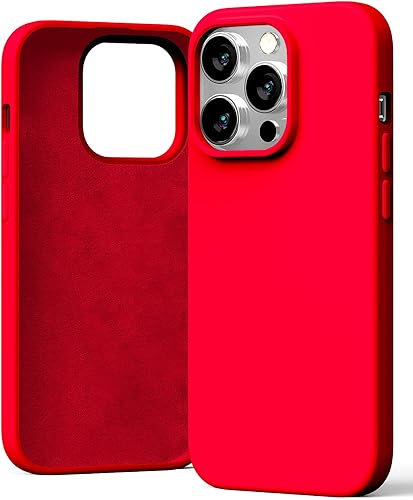 GOOSPERY Funda de silicona líquida compatible con iPhone 14 Pro (6.1 pulgadas), suave y sedosa al tacto, protección de cuerpo completo, a prueba de