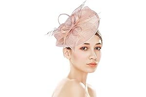 Chic Fascinators Hats for Women - Peach Delight
