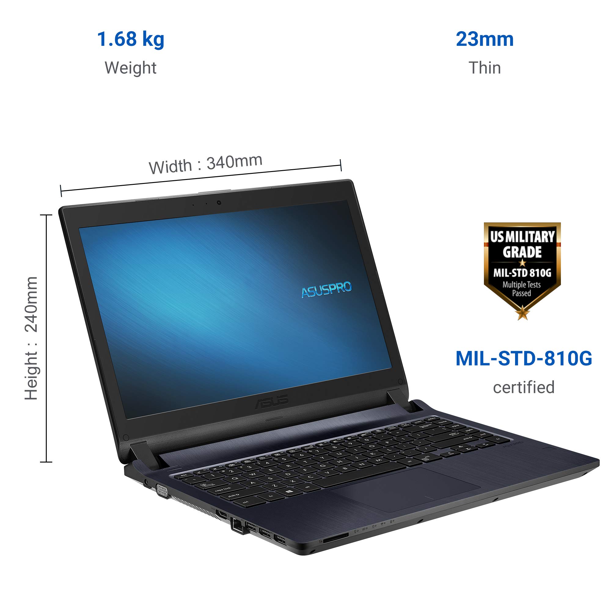 ASUS ExpertBook P1 (P1440FA)-14 inch Notebook (Intel i5-10210U