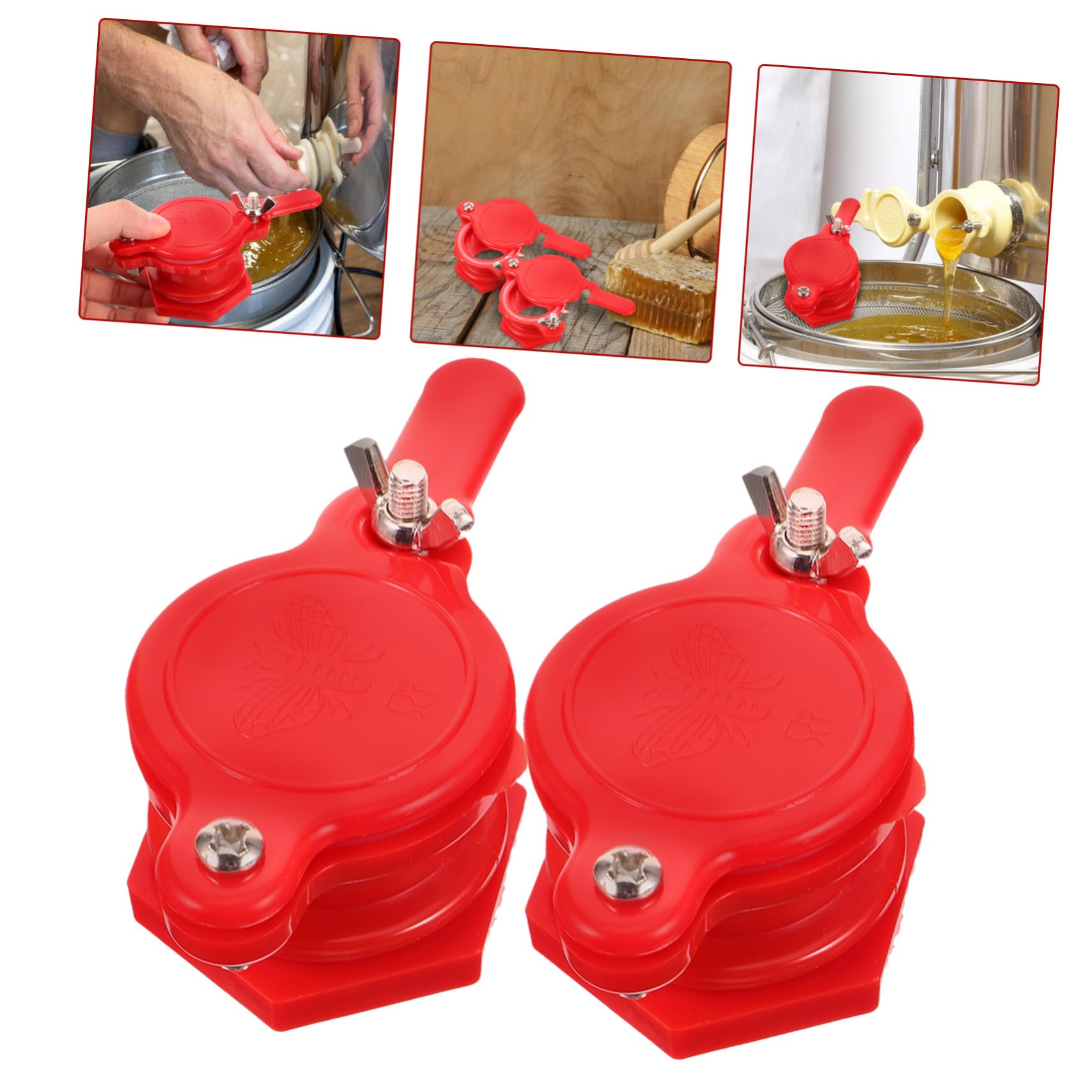 Hemobllo 4 Set Estrattore Con Rubinetto Per Apicoltura Strumento Per Imbottigliamento Attrezzatura Per Apicoltori Accessorio Pratico E Facile Da Usare 2 Pezzi * 4