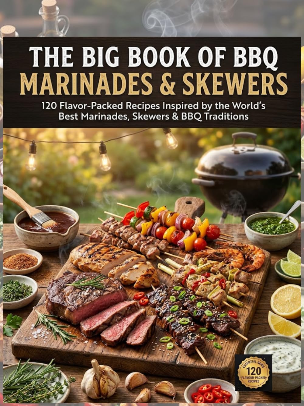 The Big Book of BBQ Marinades & Skewers: 120 Flavor-Packed Recipes Featuring Global Marinades, Chicken, Beef, Pork, Seafood, Vegetables, Rubs & Backyard Grilling