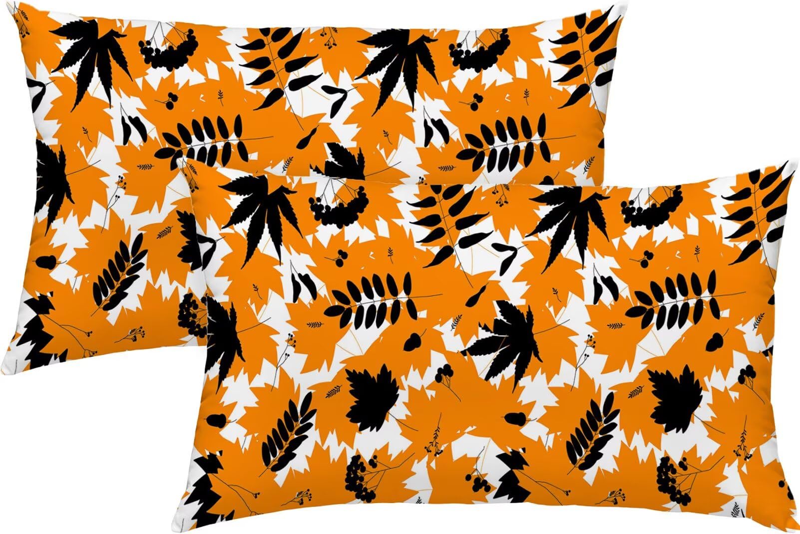 Poszewki na poduszki pomarańczowy jesień 60 x 80 cm poduszki na zewnątrz
