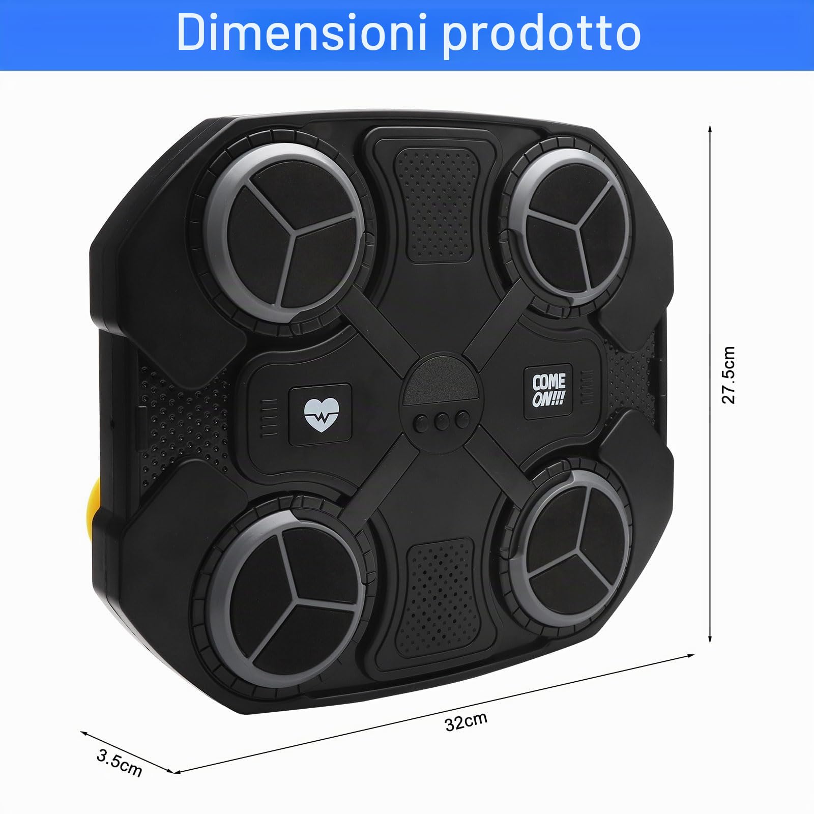 Macchina da Boxe Musicale per Bambini, Dispositivo di Allenamento per Boxe con Musica, Attrezzatura Elettronica per Boxe con Guantoni da Boxe per Bambini di 3+ Anni, Allenamento Domestico, Boxe da