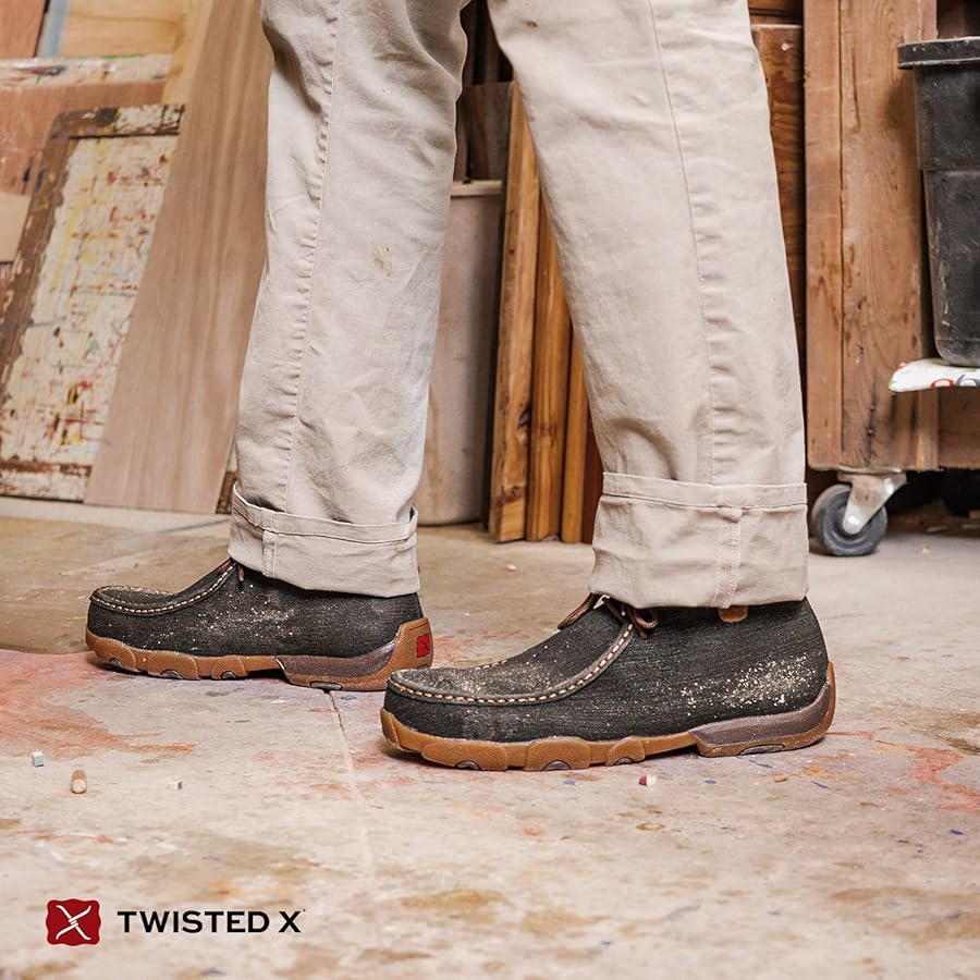 靴 WORKER MOC Amazon.com: Twisted X Men's Work Chukka Driving Moc, Moc Toe