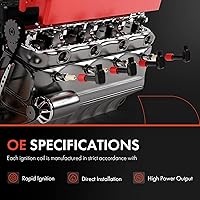 Vista 2 de Paquete de Bobina de Encendido A-Premium Compatible con Mini Cooper 2007-2007 L4 1.6L Natural, Cooper 2008-2013 L4 1.6L Turbo, Cooper Countryman
