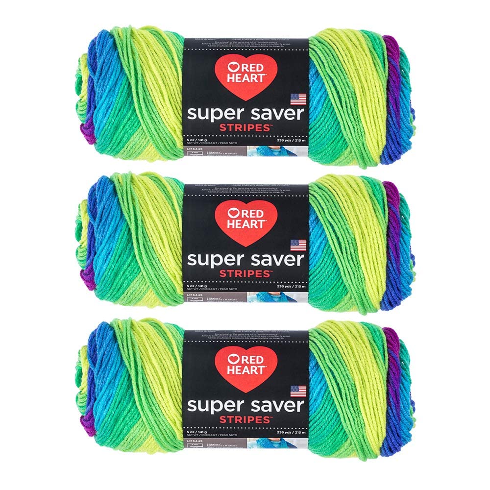 Red HeartBulk Buy Super Saver Yarn (3-Pack) Parrot E300-4968